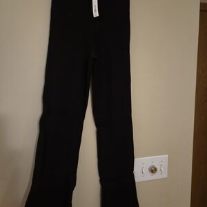 Cosabella Kids Black Ribbed Leggings